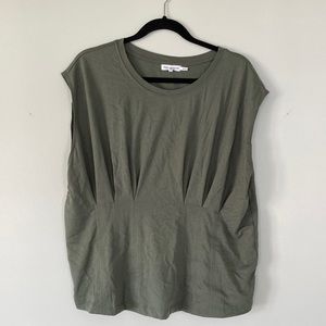 Good American pleated t shirt